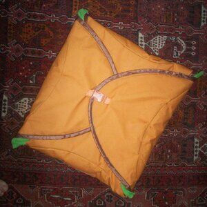 Pets Snuffle Interactive Dog & Cat Feeding Mat, 28''x28'' Brown, Green, has wear